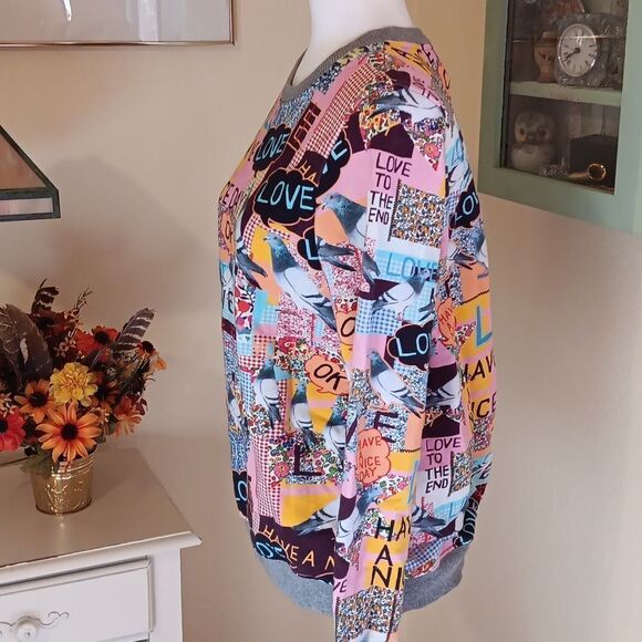 Marcus Lupfer Have a Nice Day Sweatshirt Y2K - Picture 4 of 12